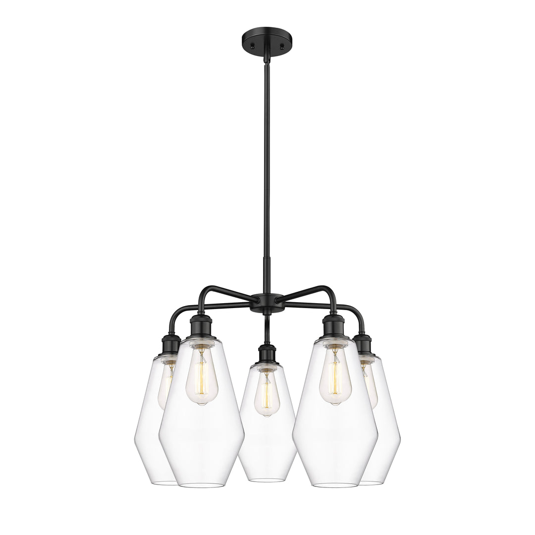 Innovations Downtown Urban 516-5CR-BK-G652-7 Chandelier Light - Matte Black