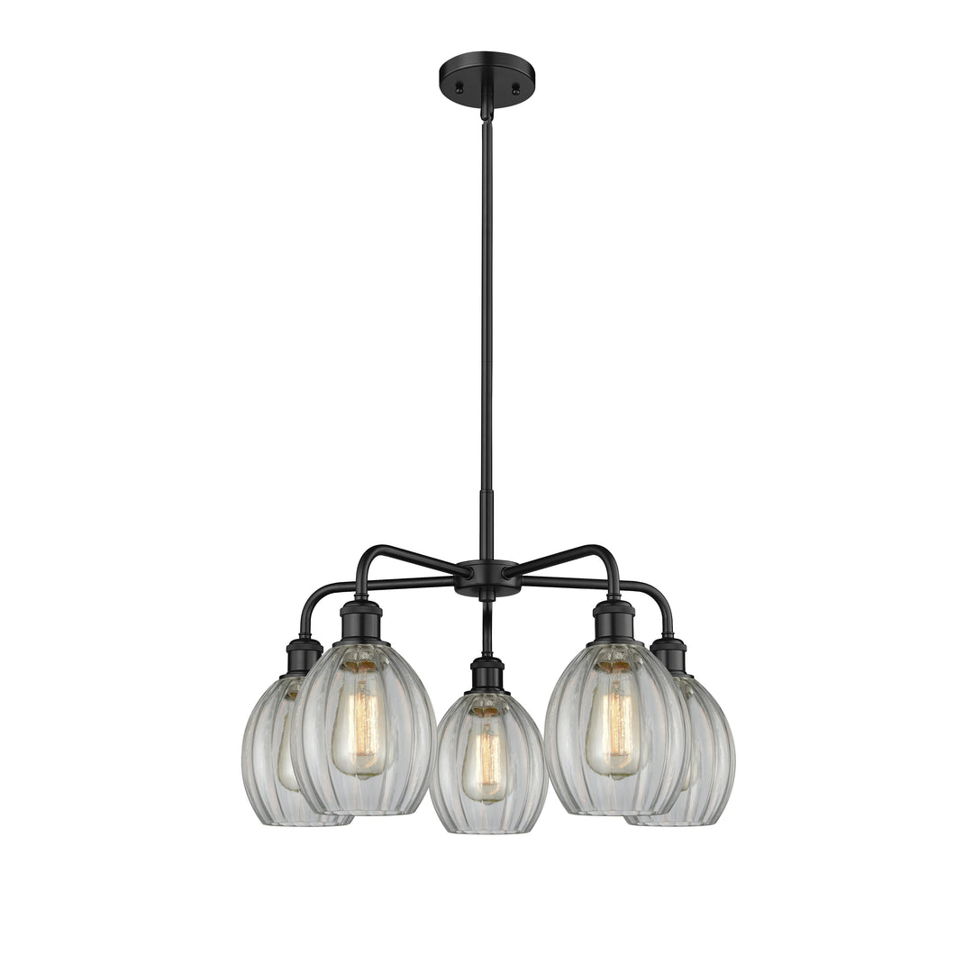 Innovations Downtown Urban 516-5CR-BK-G82 Chandelier Light - Matte Black