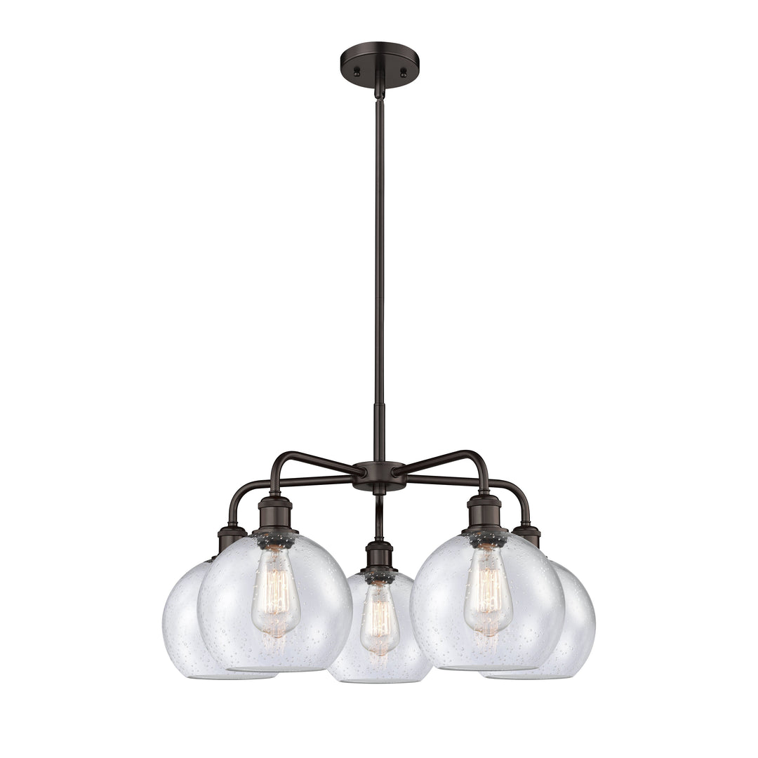 Innovations Downtown Urban 516-5CR-OB-G124-8 Chandelier Light - Oil Rubbed Bronze