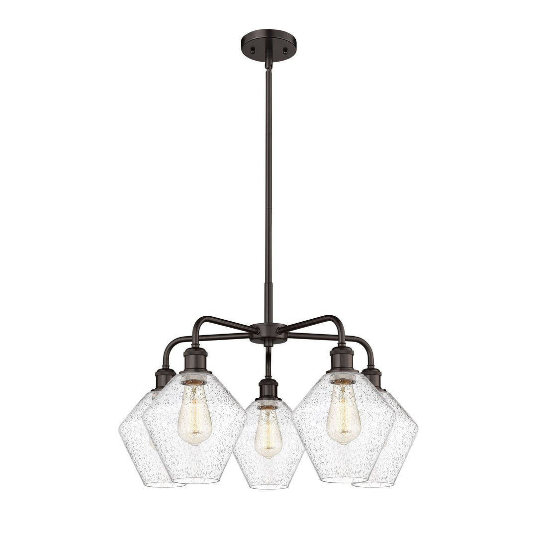 Innovations Downtown Urban 516-5CR-OB-G654-8 Chandelier Light - Oil Rubbed Bronze