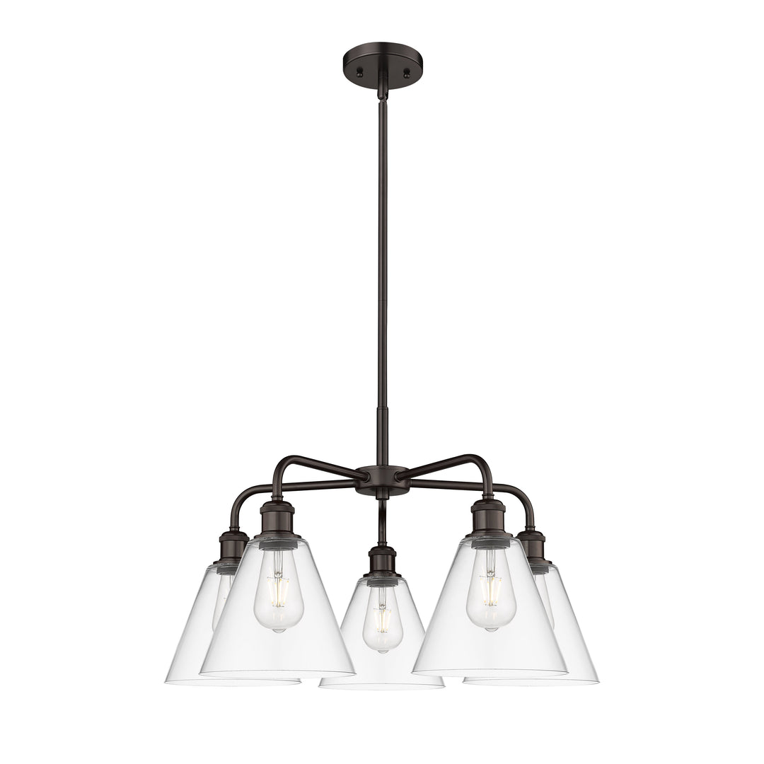 Innovations Downtown Urban 516-5CR-OB-GBC-82 Chandelier Light - Oil Rubbed Bronze
