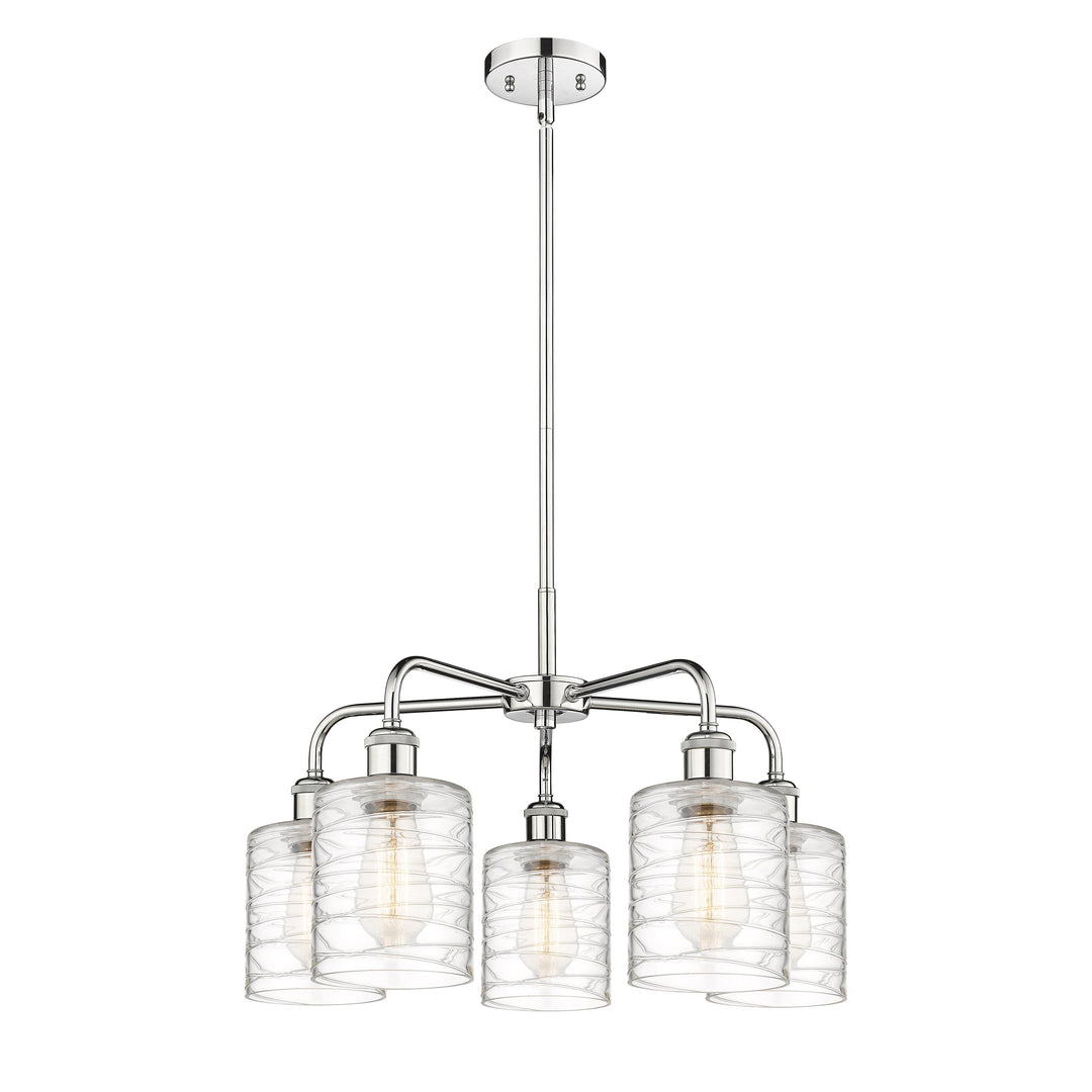 Innovations Downtown Urban 516-5CR-PC-G1113 Chandelier Light - Polished Chrome