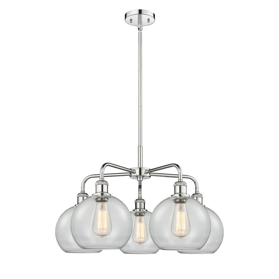 Innovations Downtown Urban 516-5CR-PC-G122-8 Chandelier Light - Polished Chrome