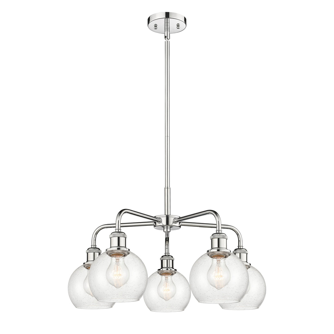 Innovations Downtown Urban 516-5CR-PC-G124-6 Chandelier Light - Polished Chrome