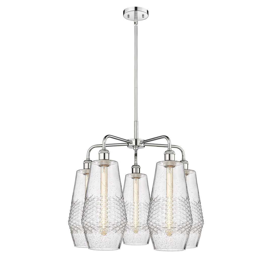 Innovations Downtown Urban 516-5CR-PC-G684-7 Chandelier Light - Polished Chrome