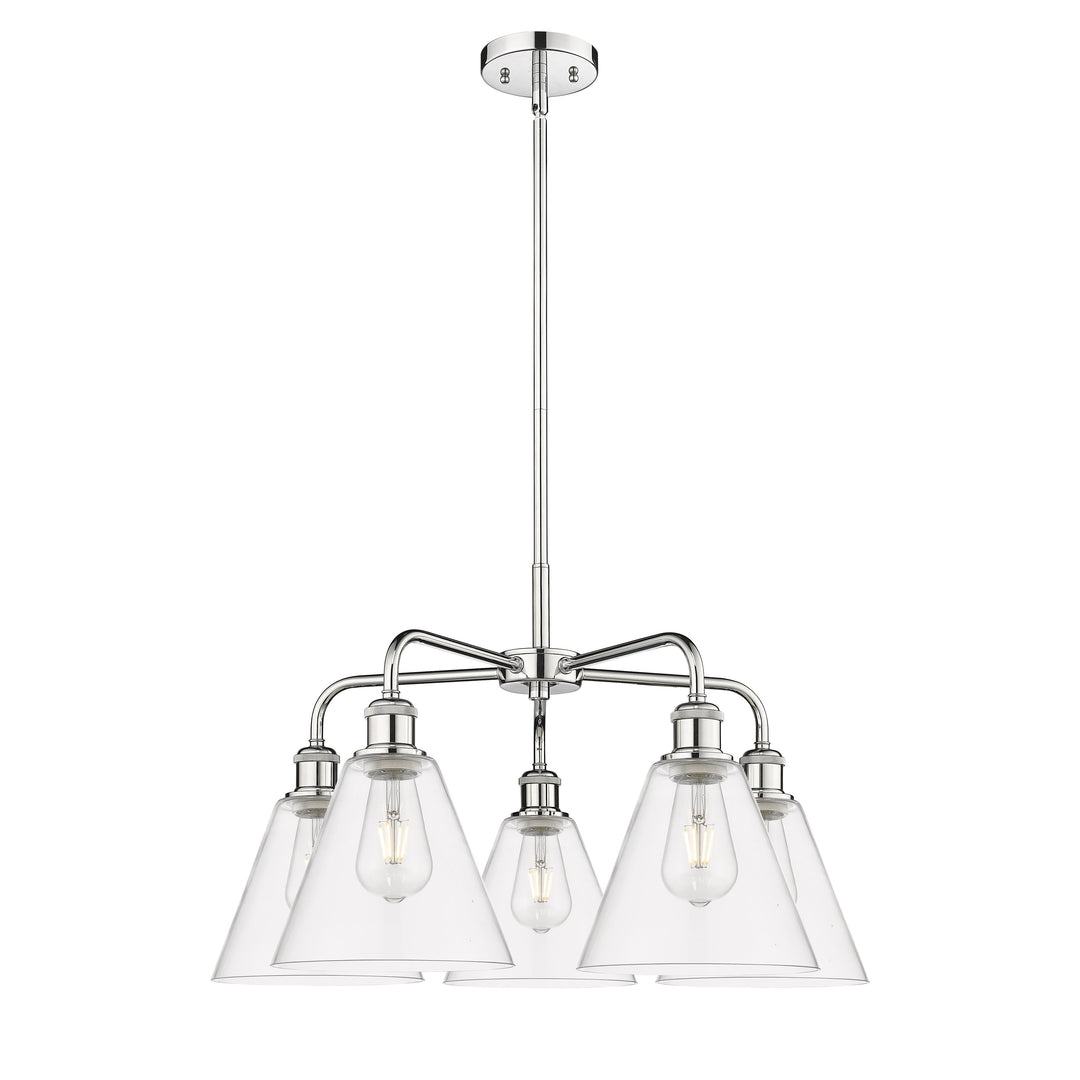 Innovations Downtown Urban 516-5CR-PC-GBC-82 Chandelier Light - Polished Chrome
