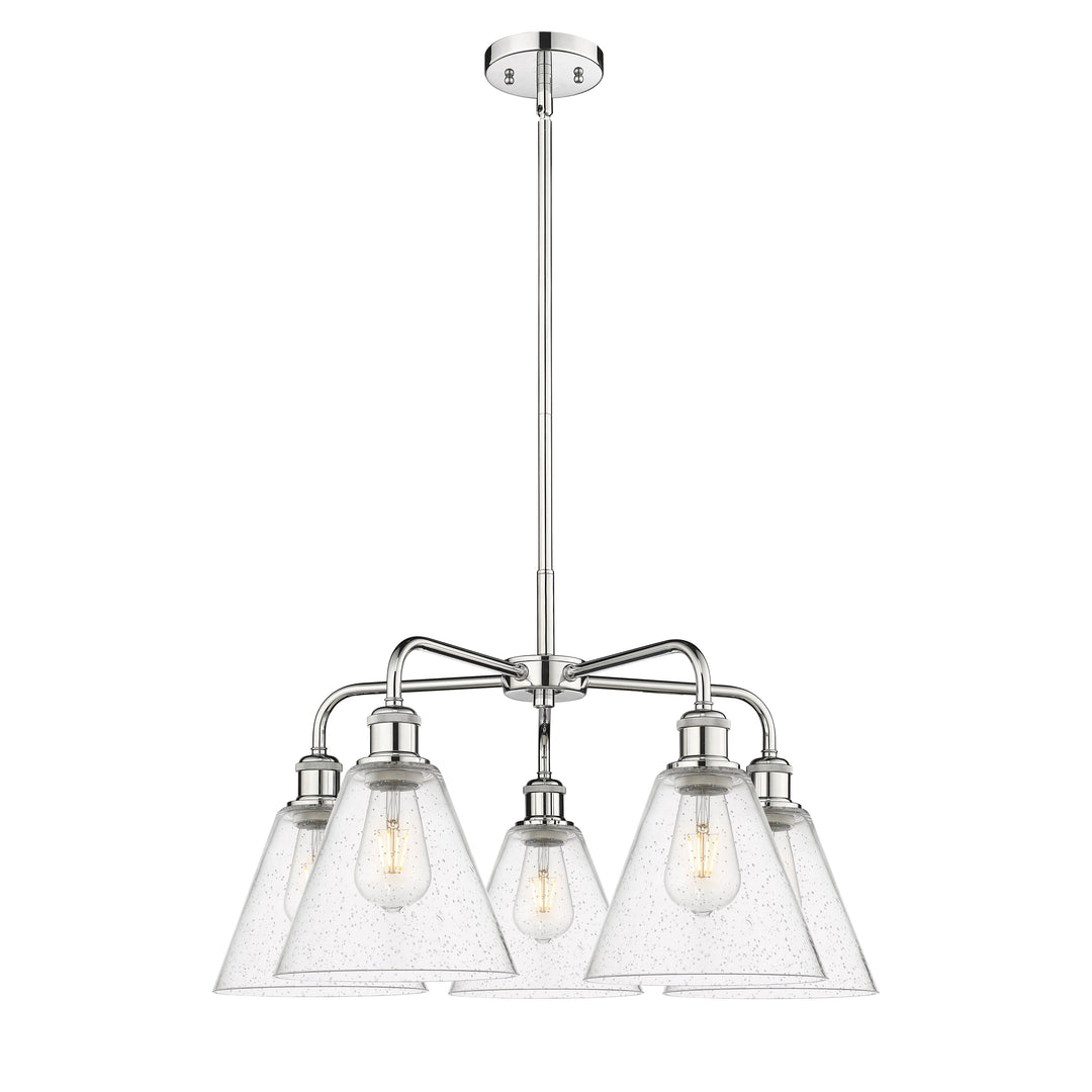 Innovations Downtown Urban 516-5CR-PC-GBC-84 Chandelier Light - Polished Chrome