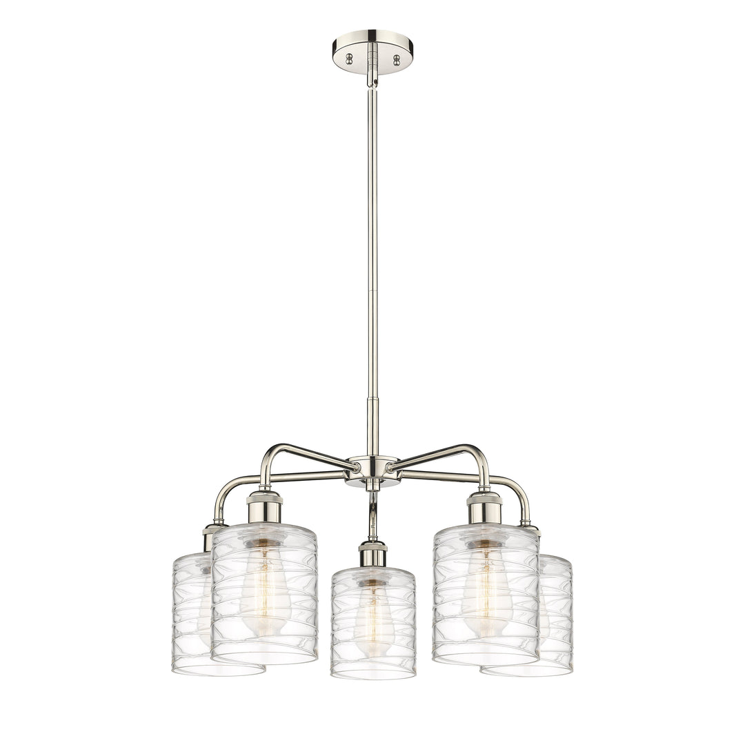 Innovations Downtown Urban 516-5CR-PN-G1113 Chandelier Light - Polished Nickel