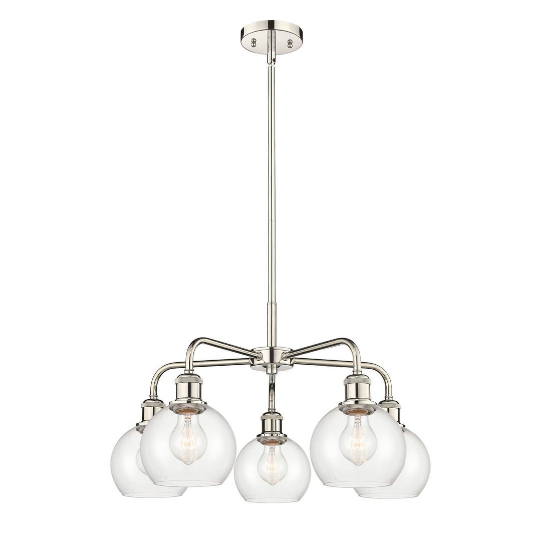 Innovations Downtown Urban 516-5CR-PN-G122-6 Chandelier Light - Polished Nickel
