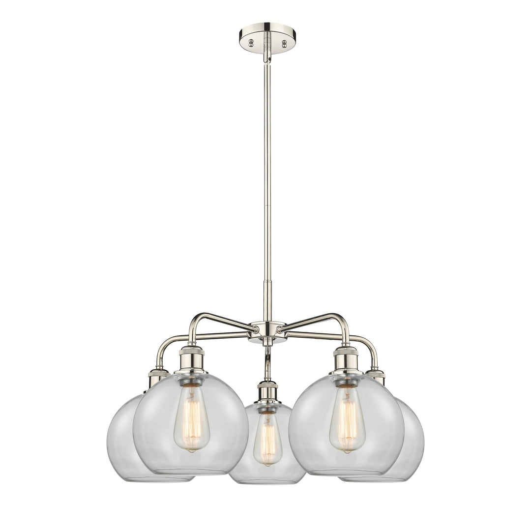 Innovations Downtown Urban 516-5CR-PN-G122-8 Chandelier Light - Polished Nickel