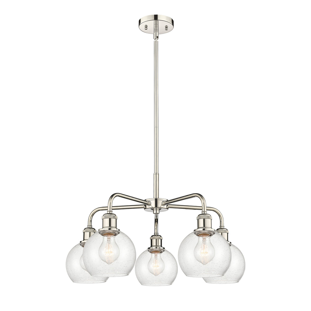 Innovations Downtown Urban 516-5CR-PN-G124-6 Chandelier Light - Polished Nickel