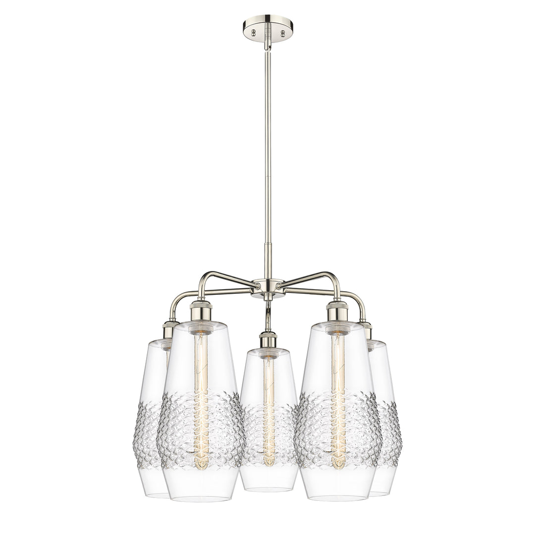 Innovations Downtown Urban 516-5CR-PN-G682-7 Chandelier Light - Polished Nickel