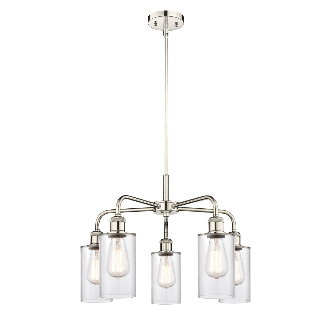 Innovations Downtown Urban 516-5CR-PN-G802 Chandelier Light - Polished Nickel