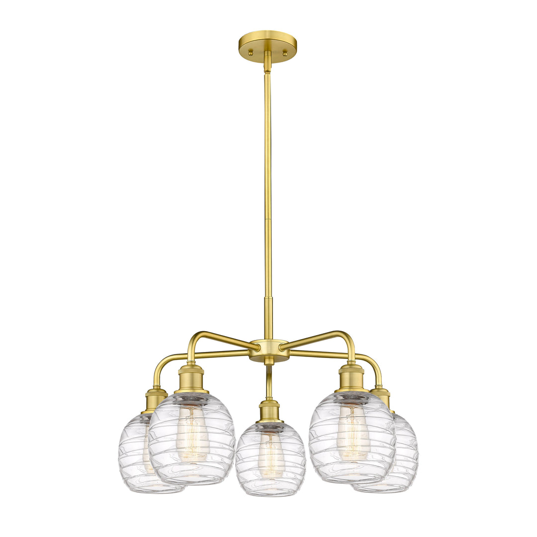 Innovations Downtown Urban 516-5CR-SG-G1013 Chandelier Light - Satin Gold