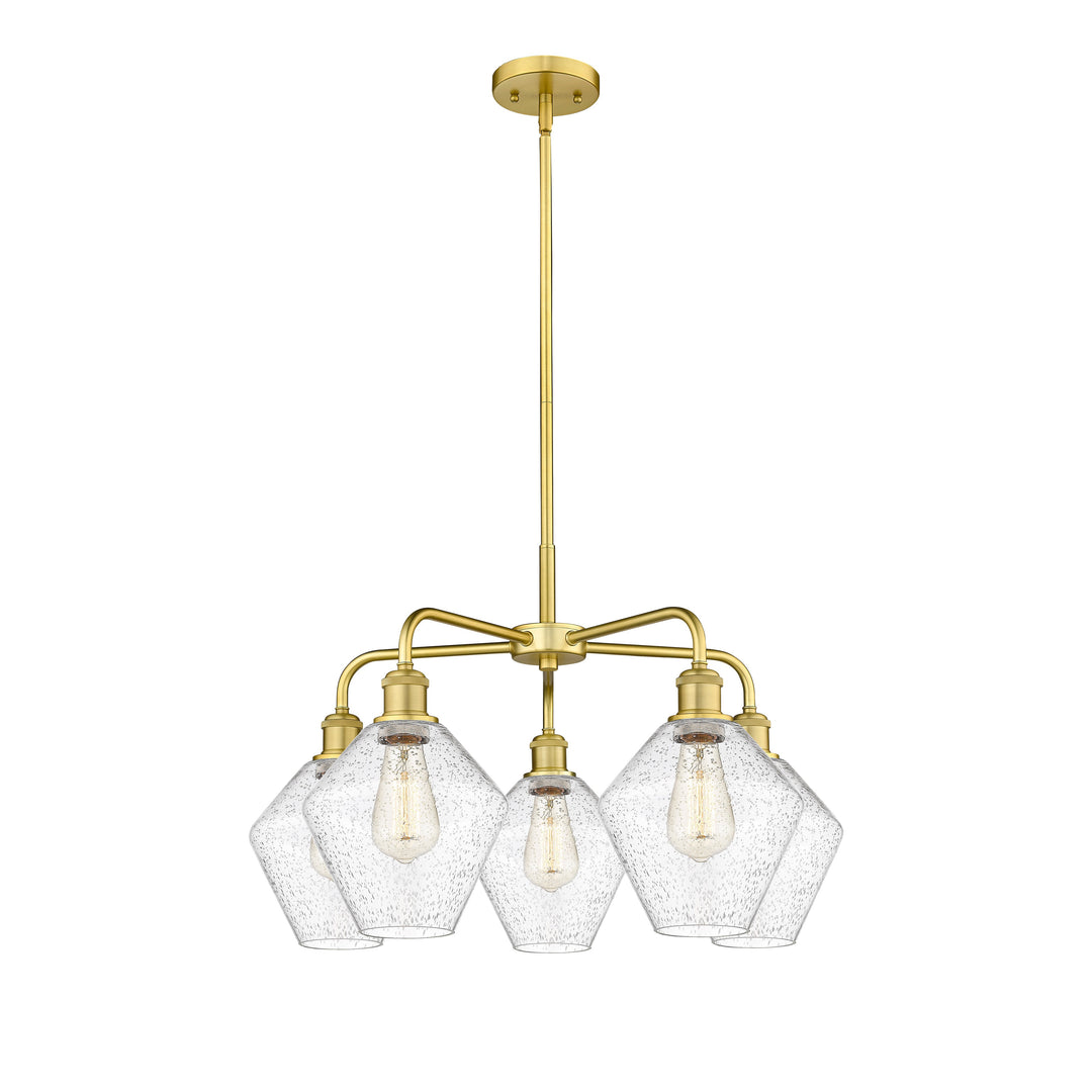 Innovations Downtown Urban 516-5CR-SG-G654-8 Chandelier Light - Satin Gold