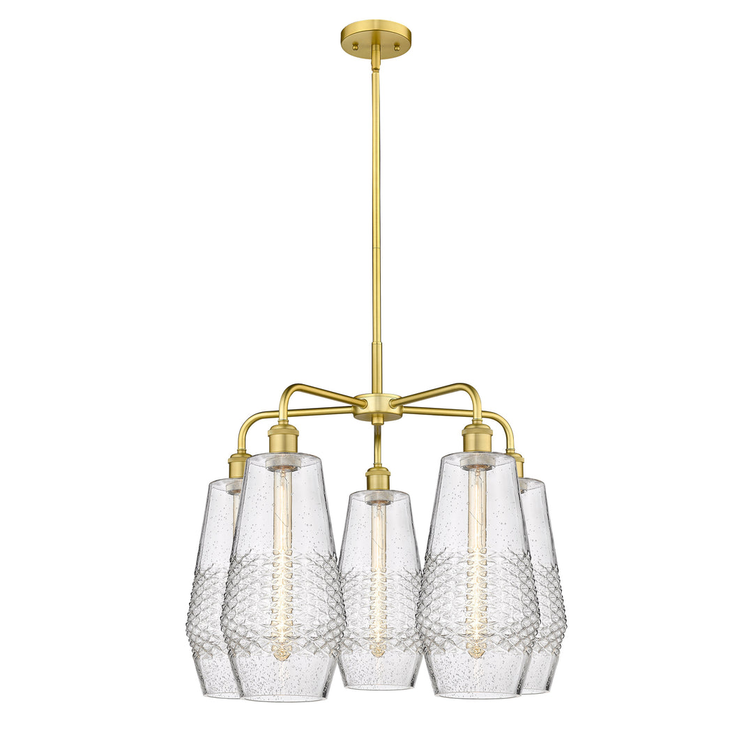 Innovations Downtown Urban 516-5CR-SG-G684-7 Chandelier Light - Satin Gold