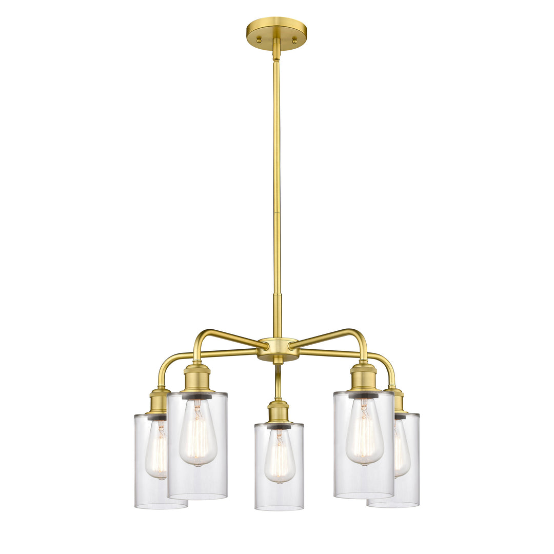 Innovations Downtown Urban 516-5CR-SG-G802 Chandelier Light - Satin Gold