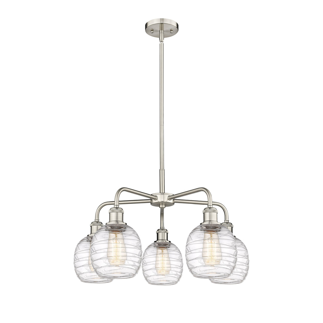 Innovations Downtown Urban 516-5CR-SN-G1013 Chandelier Light - Satin Nickel