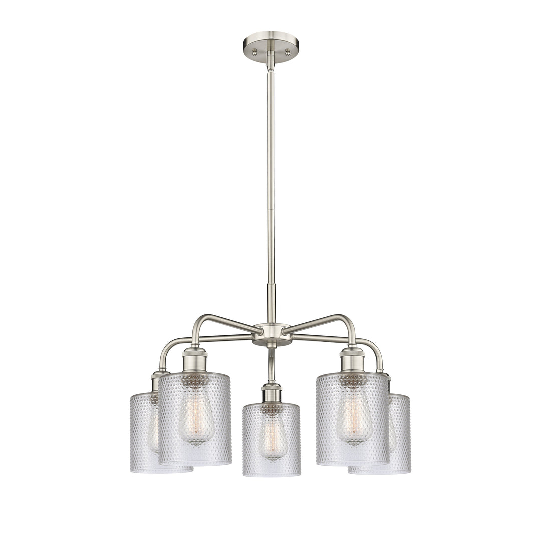 Innovations Downtown Urban 516-5CR-SN-G112 Chandelier Light - Satin Nickel