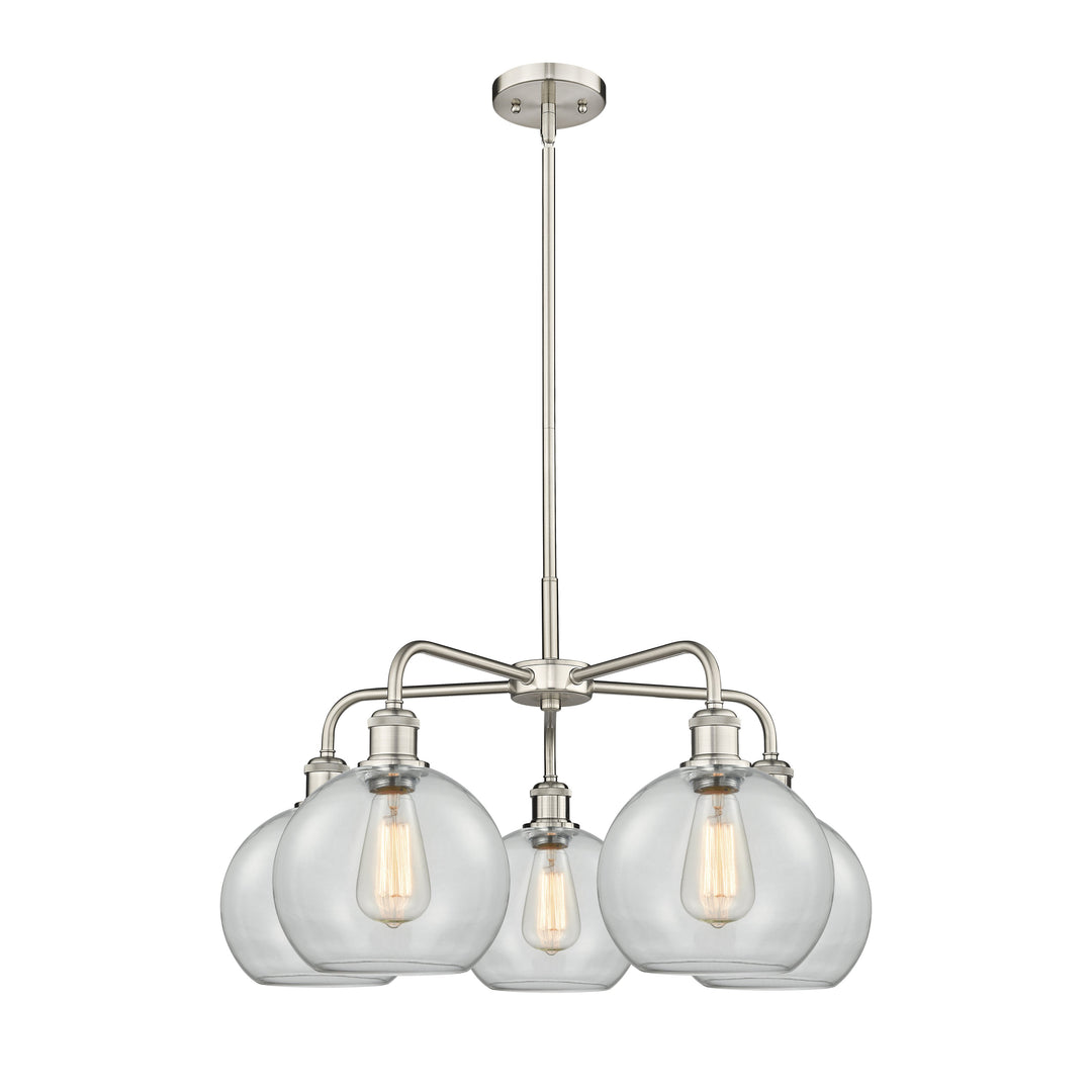 Innovations Downtown Urban 516-5CR-SN-G122-8 Chandelier Light - Satin Nickel