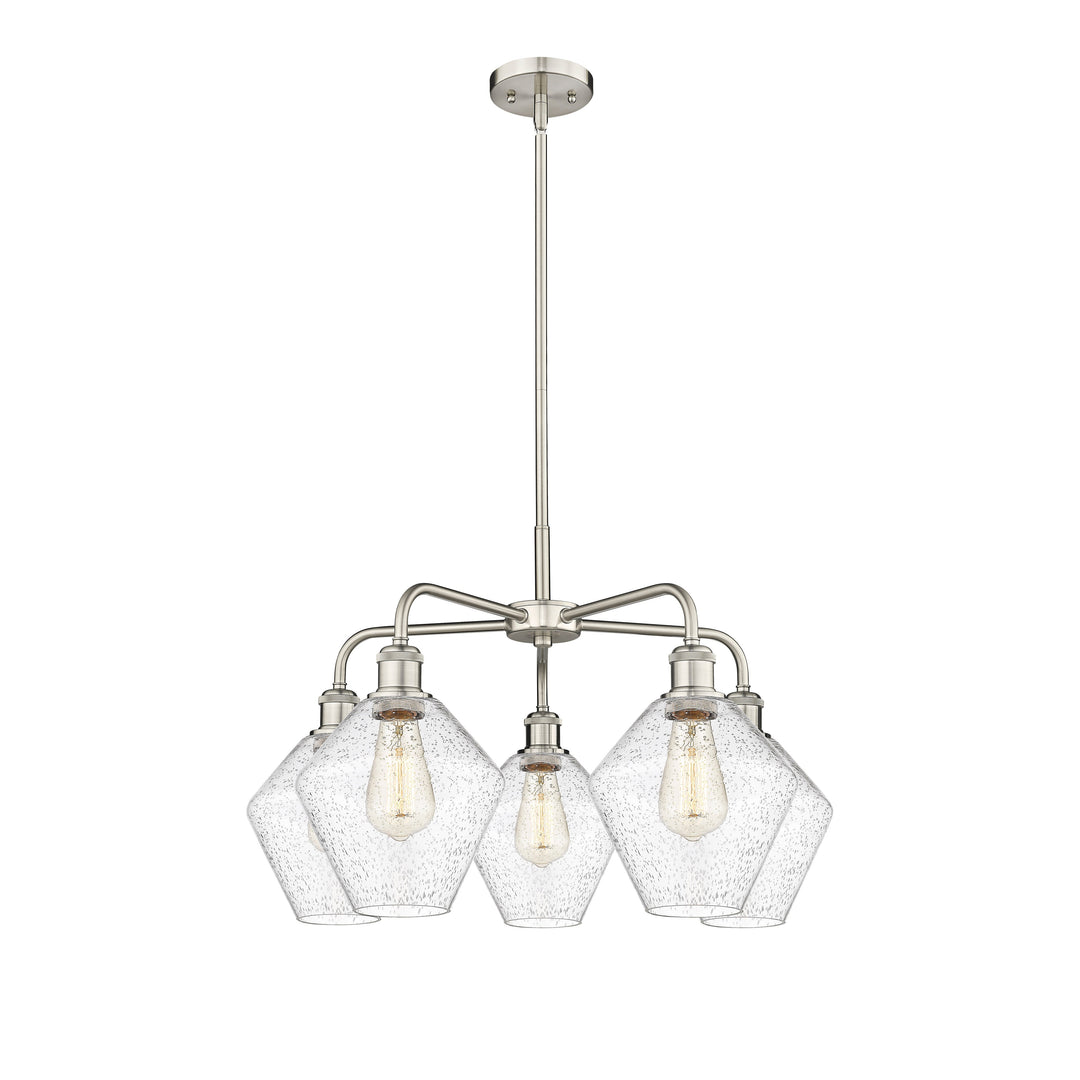 Innovations Downtown Urban 516-5CR-SN-G654-8 Chandelier Light - Satin Nickel