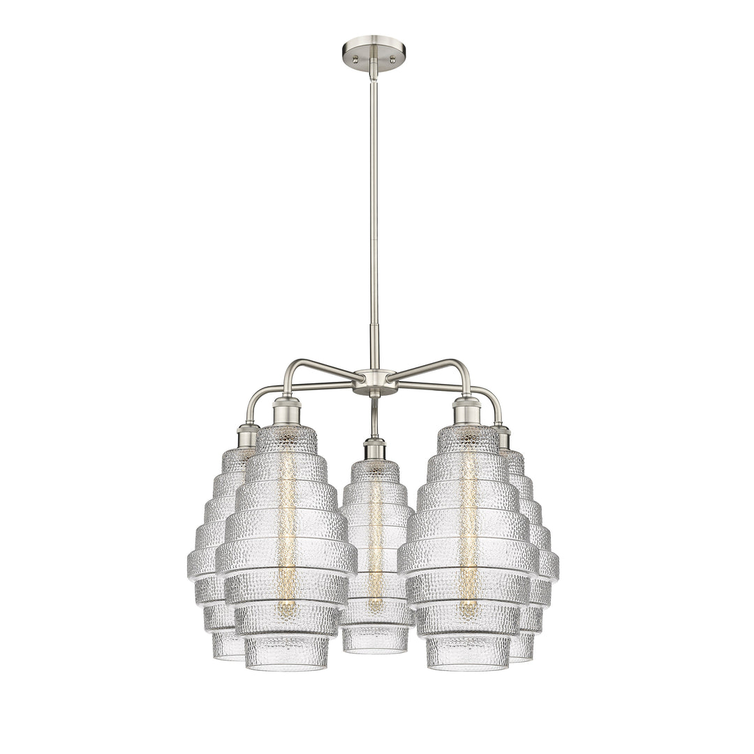 Innovations Downtown Urban 516-5CR-SN-G672-8 Chandelier Light - Satin Nickel