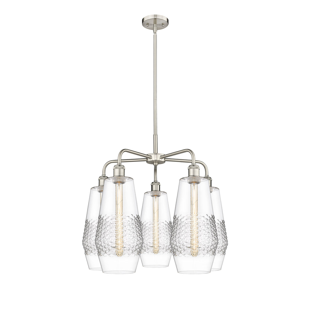 Innovations Downtown Urban 516-5CR-SN-G682-7 Chandelier Light - Satin Nickel