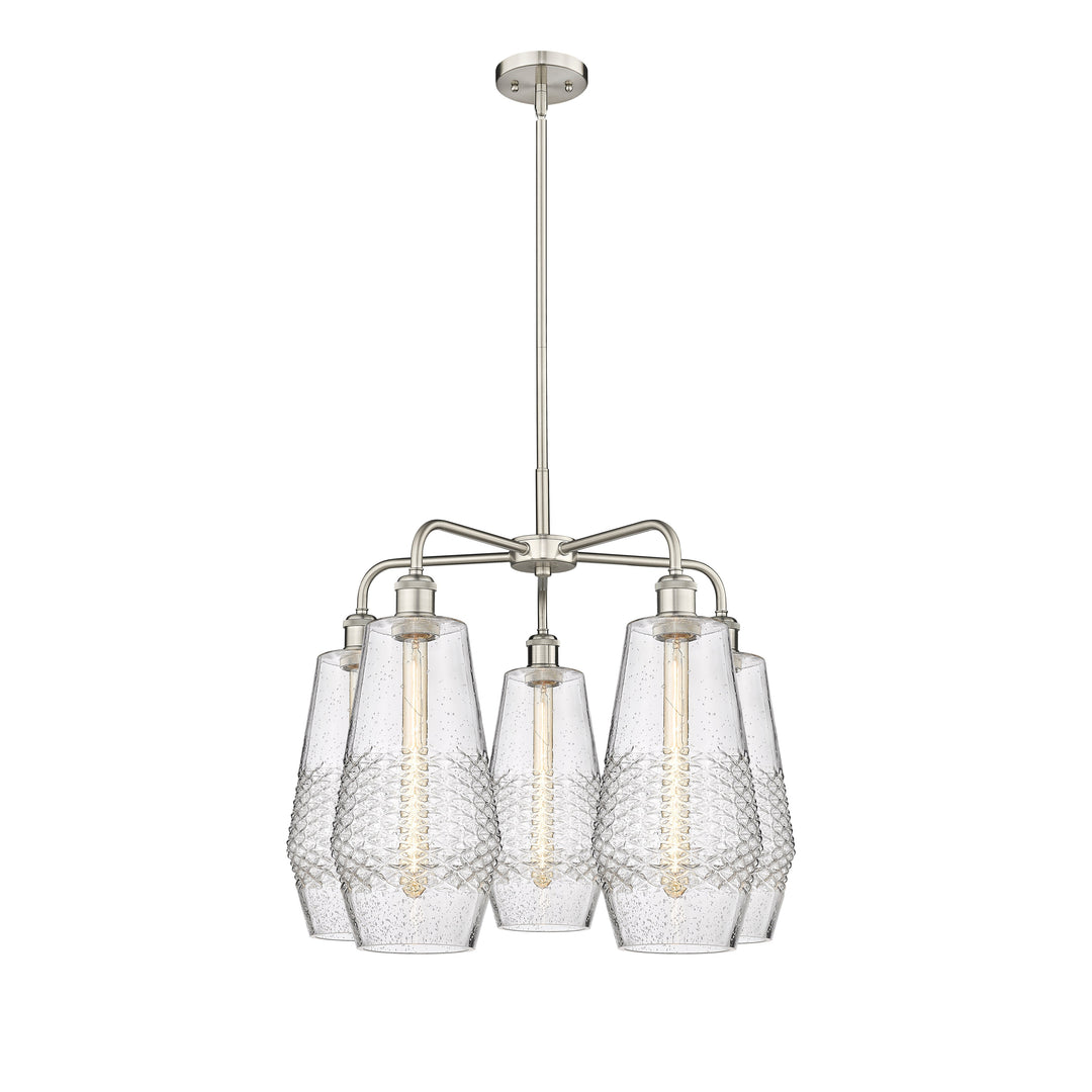 Innovations Downtown Urban 516-5CR-SN-G684-7 Chandelier Light - Satin Nickel