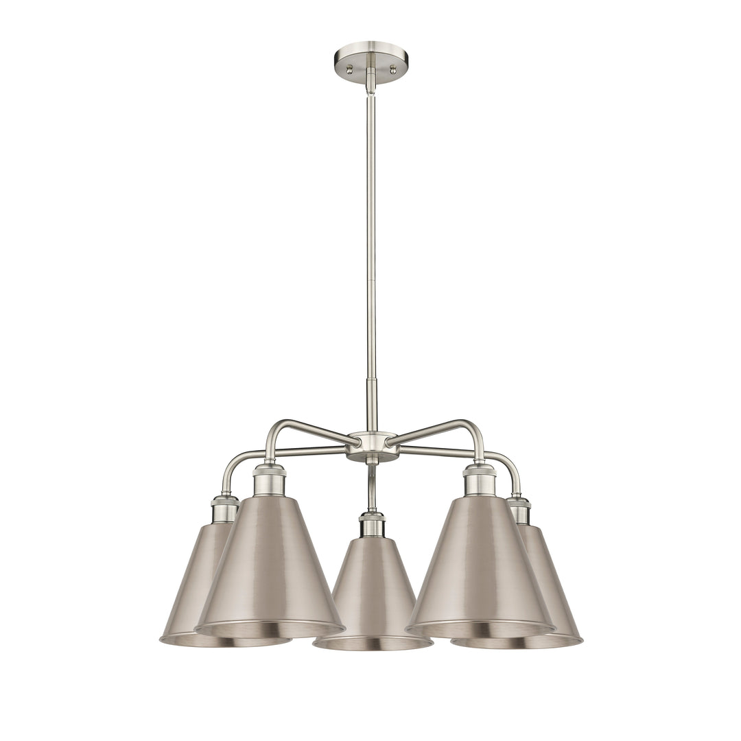 Innovations Downtown Urban 516-5CR-SN-MBC-8-SN Chandelier Light - Satin Nickel
