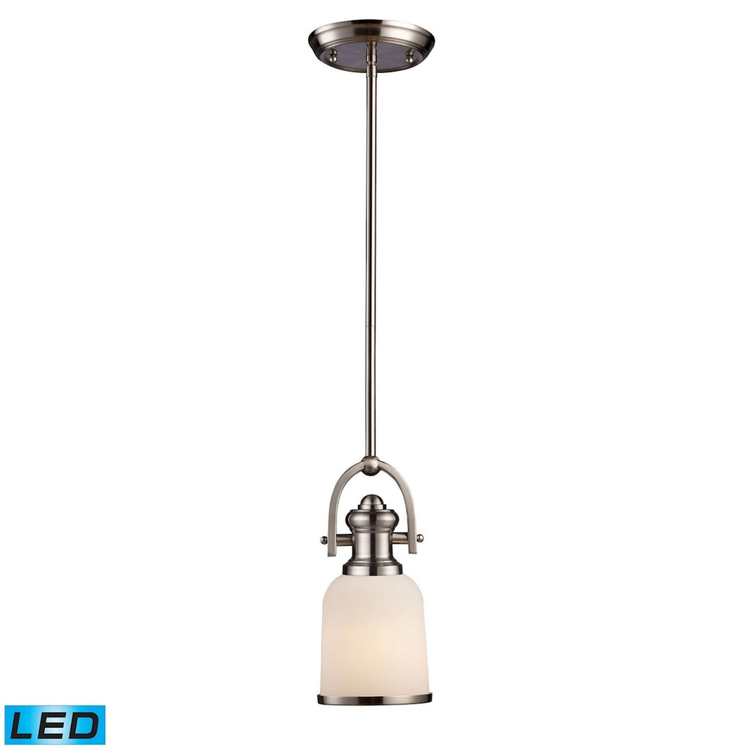Elk Brooksdale 66161-1-LED Pendant Light - Satin Nickel