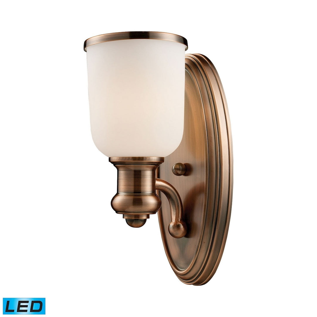 Elk Brooksdale 66180-1-LED Wall Sconce Light - Antique Copper
