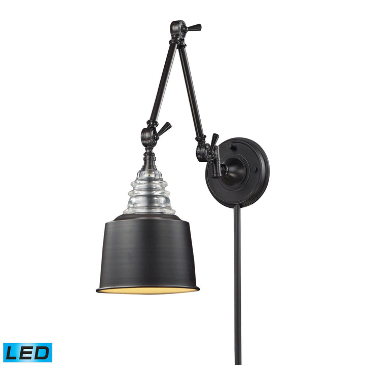 Elk Lighting 66815-1-LED  Insulator Glass Lamp Oiled Bronze