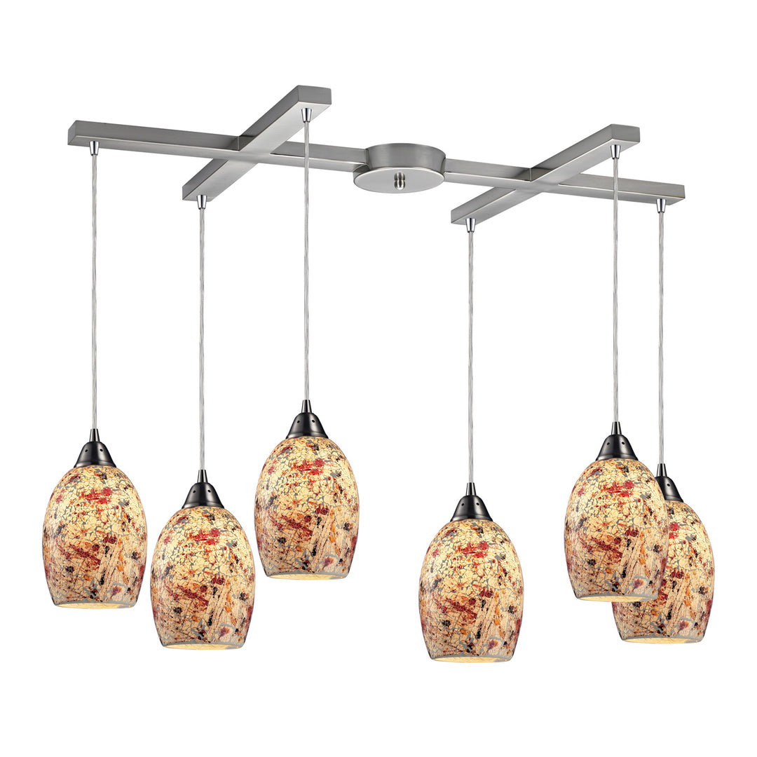 Elk Avalon 73011-6 Pendant Light - Satin Nickel