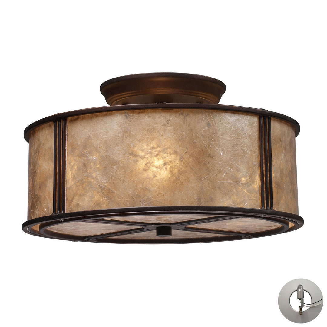 Elk Barringer 15031/3-LA Ceiling Light - Aged Bronze