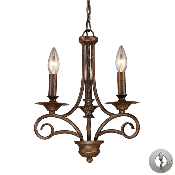 Elk Gloucester 15041/3-LA Chandelier Light - Antique Bronze
