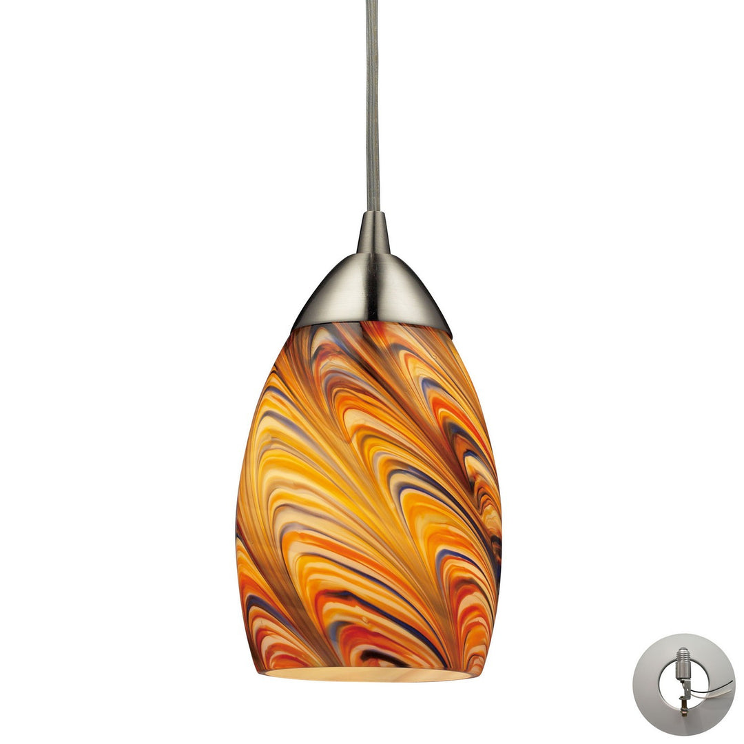 Elk Mini Vortex 10089/1RV-LA Pendant Light - Satin Nickel