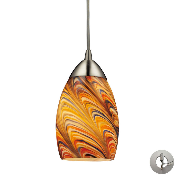 Elk Mini Vortex 10089/1RV-LA Pendant Light - Satin Nickel
