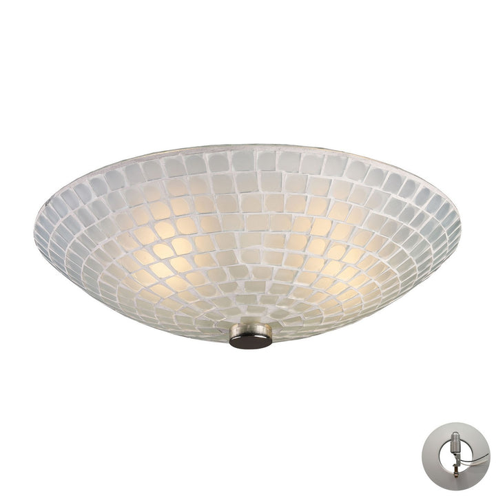 Elk Fusion 10139/2WHT-LA Ceiling Light - Satin Nickel