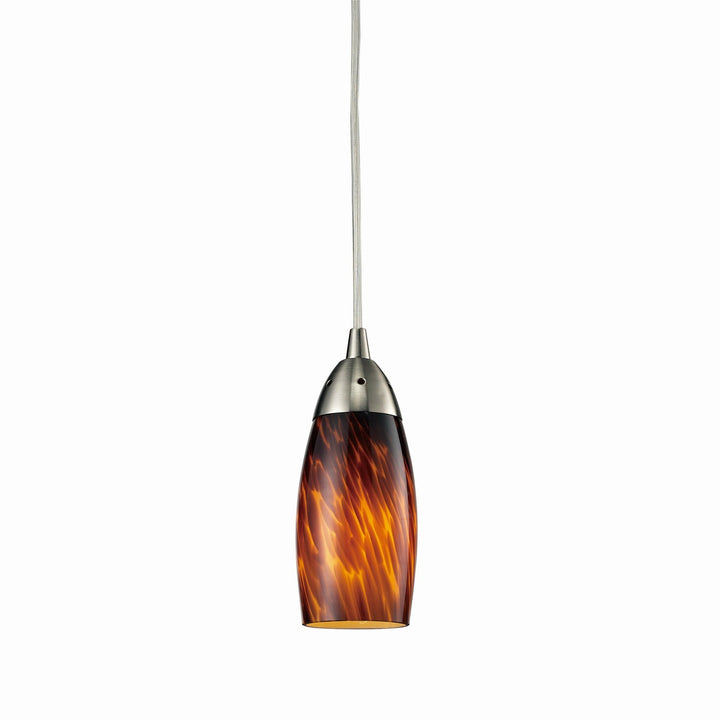 Elk Milan 110-1ES-LED Pendant Light - Satin Nickel