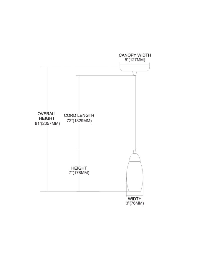Elk Milan 110-1FR-LED Pendant Light - Satin Nickel