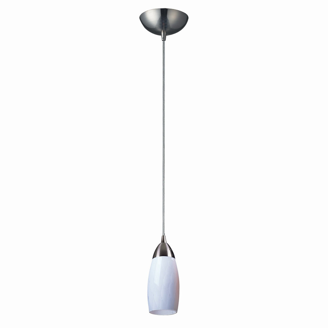 Elk Milan 110-1WH-LED Pendant Light - Satin Nickel