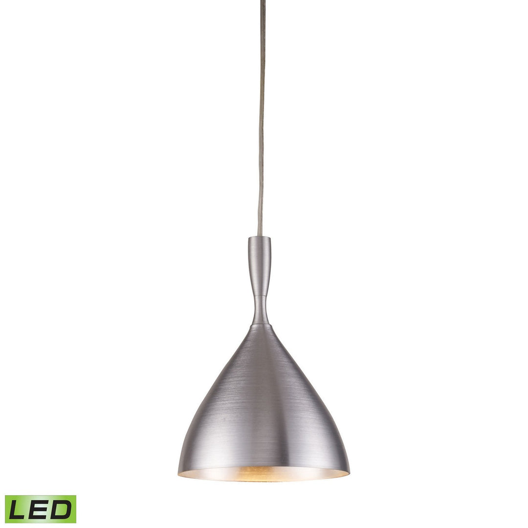 Elk Spun Aluminum 17042/1ALM-LED Pendant Light - Aluminum