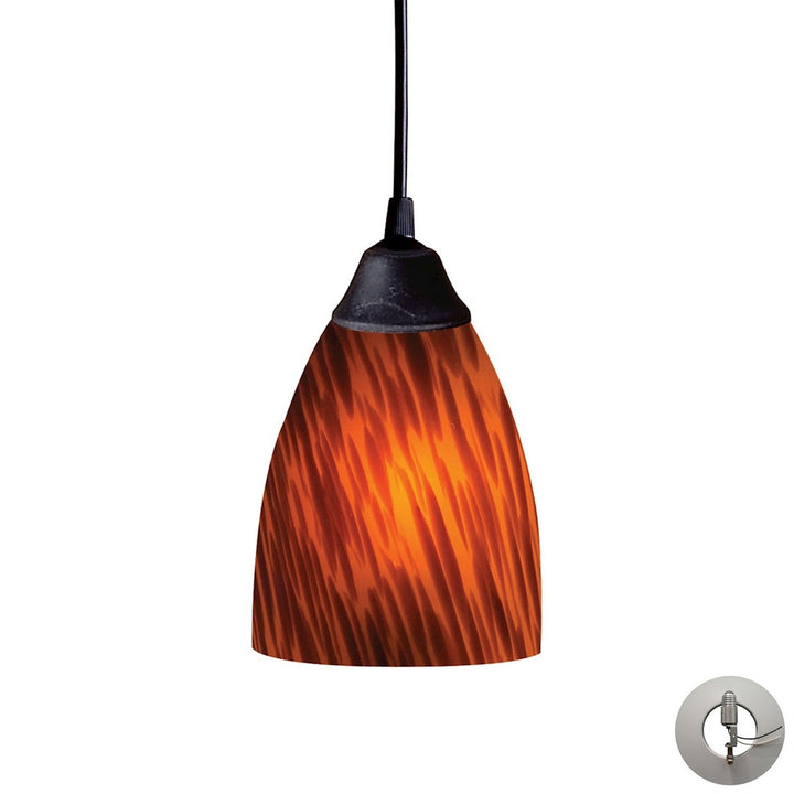 Elk Classico 406-1ES-LA Pendant Light - Dark Rust
