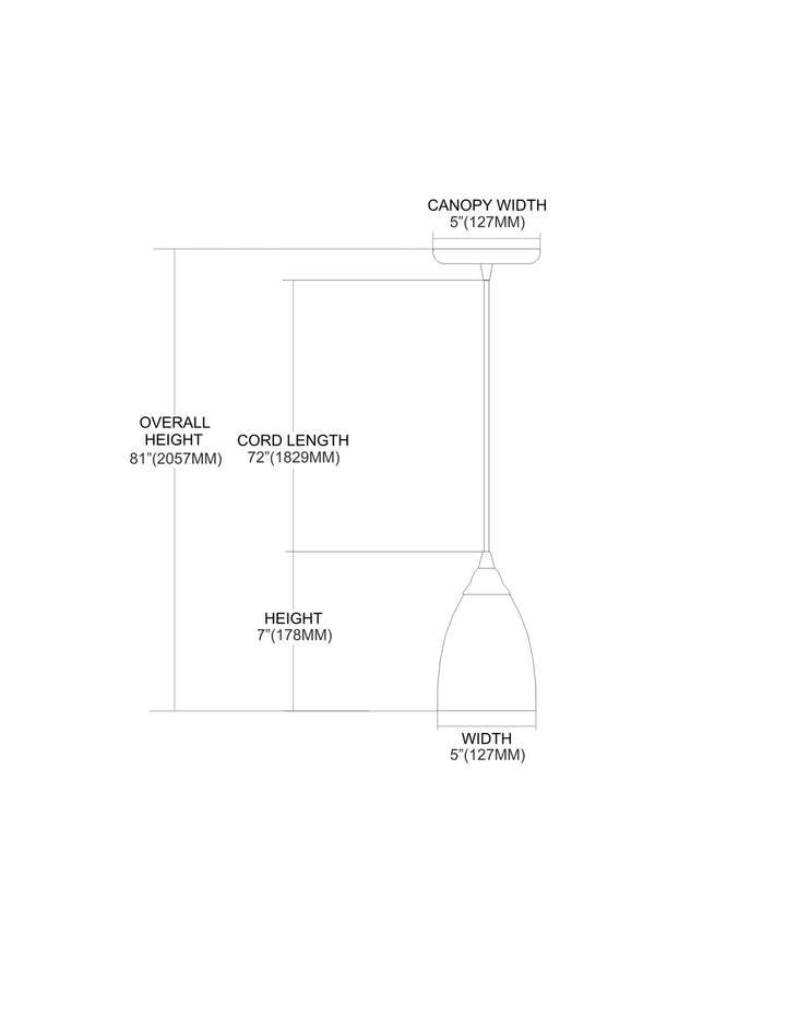 Elk Classico 406-1YW-LED Pendant Light - Dark Rust