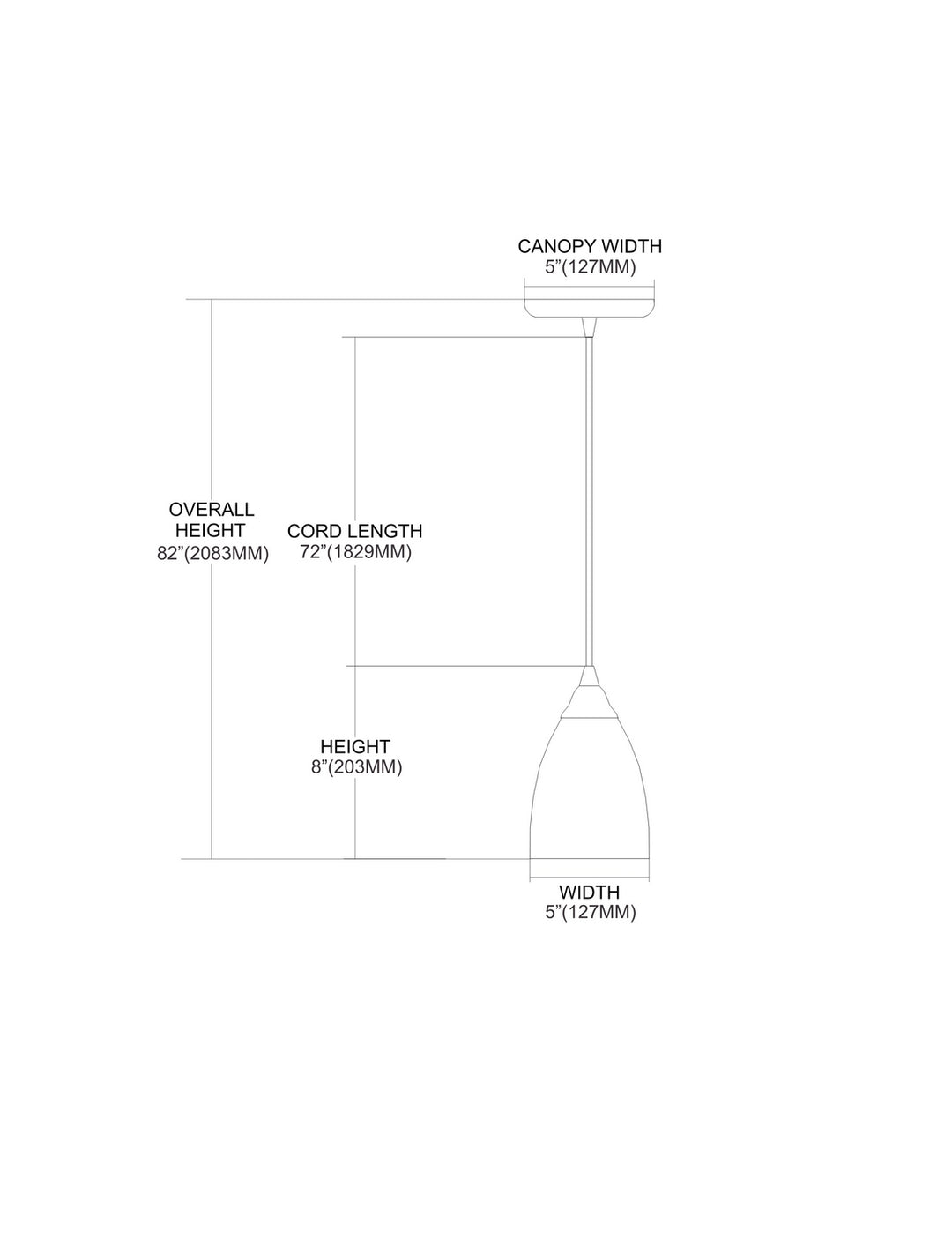 Elk Arco Baleno 416-1M-LA Pendant Light - Satin Nickel