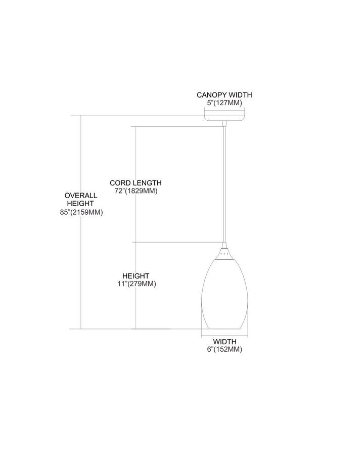 Elk Mulinello 517-1WS-LED Pendant Light - Satin Nickel