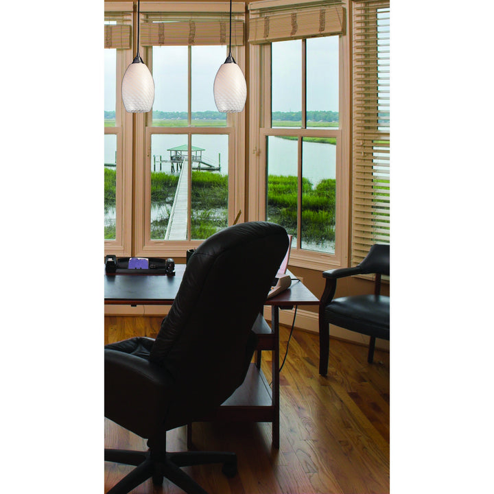 Elk Mulinello 517-1WS-LED Pendant Light - Satin Nickel