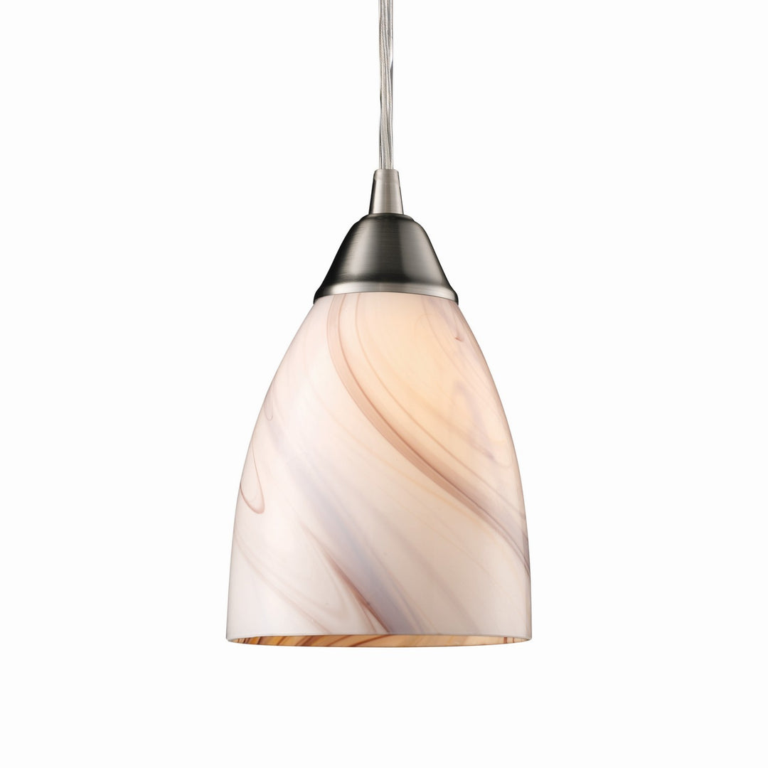 Elk Pierra 527-1CR-LED Pendant Light - Satin Nickel