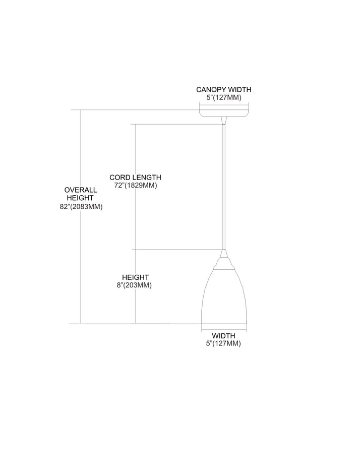 Elk Pierra 527-1CY-LED Pendant Light - Satin Nickel