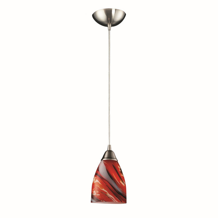 Elk Pierra 527-1CY-LED Pendant Light - Satin Nickel